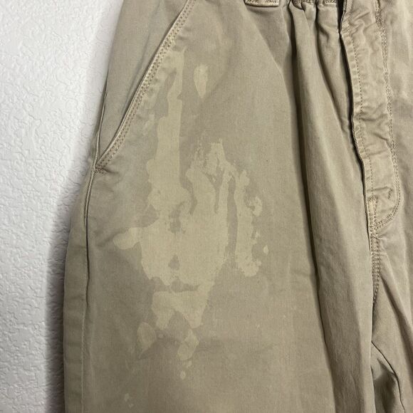 Mother Size 27 yoyo ruffle greaser paper bag highrise straight khakis pants w24 - Picture 7 of 13